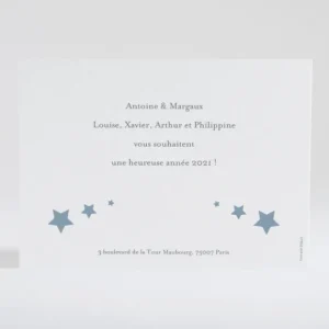 Carte de voeux Souvenirs etoiles*Faire-part Elégant Hot