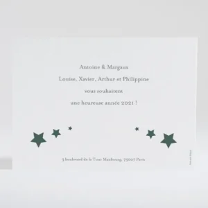 Carte de voeux Souvenirs etoiles*Faire-part Elégant Hot