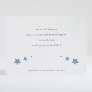 Carte de voeux Souvenirs etoiles*Faire-part Elégant Hot