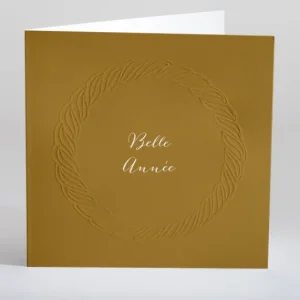 Carte de voeux Tresse delicate*Faire-part Elégant New