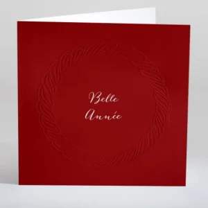Carte de voeux Tresse delicate*Faire-part Elégant New