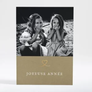 Carte de voeux Une famille en or*Faire-part Elégant Outlet