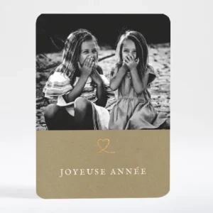Carte de voeux Une famille en or*Faire-part Elégant Outlet