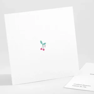 Carton d'invitation mariage Cherry cherry*Faire-part Elégant Best