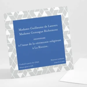 Carton d'invitation mariage Etoiles scandinaves*Faire-part Elégant Best