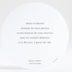 Carton d'invitation mariage Poudre d'or*Faire-part Elégant Hot