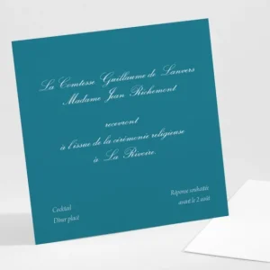 Carton d'invitation mariage Traditionnel triptyque*Faire-part Elégant Fashion