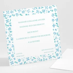 Carton d'invitation mariage Liberty leger*Faire-part Elégant Online