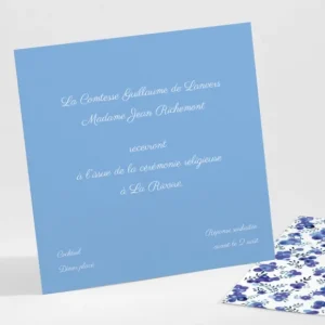 Carton d'invitation mariage Liberty groseilles*Faire-part Elégant Sale