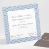 Carton d'invitation mariage Pattern tendance vague*Faire-part Elégant Fashion