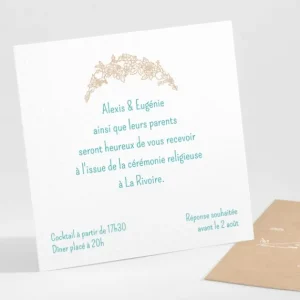 Carton d'invitation mariage Jolie grappe*Faire-part Elégant Outlet