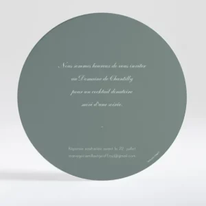 Carton d'invitation mariage Poesie doree*Faire-part Elégant Discount