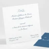 Carton d'invitation mariage Elegant medaillon drape*Faire-part Elégant New