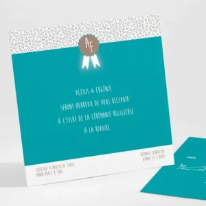 Carton d'invitation mariage Ruban*Faire-part Elégant Discount