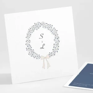 Carton d'invitation mariage Bel amour*Faire-part Elégant Sale