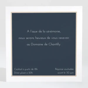Carton d'invitation mariage Herbier*Faire-part Elégant Outlet