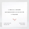 Carton d'invitation mariage Un mariage a Versailles*Faire-part Elégant New