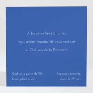 Carton d'invitation mariage Nantes*Faire-part Elégant Online