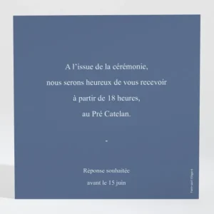 Carton d'invitation mariage Boheme chic*Faire-part Elégant Sale