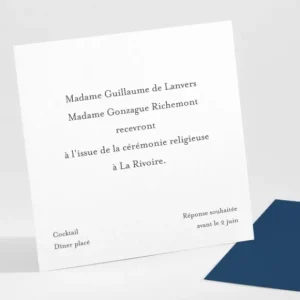 Carton d'invitation mariage Elegantes baies*Faire-part Elégant Sale