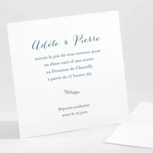 Carton d'invitation mariage Jolie fleur*Faire-part Elégant New