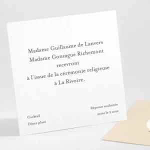 Carton d'invitation mariage Ananas*Faire-part Elégant Online