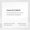 Carton d'invitation mariage Letter*Faire-part Elégant Best