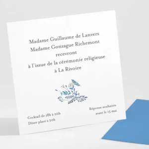 Carton d'invitation mariage Tourbillon*Faire-part Elégant Outlet