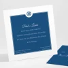Carton d'invitation mariage Uni & chic*Faire-part Elégant New