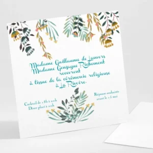 Carton d'invitation mariage Millefeuille*Faire-part Elégant Best