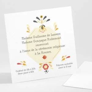 Carton d'invitation mariage Casino*Faire-part Elégant Best
