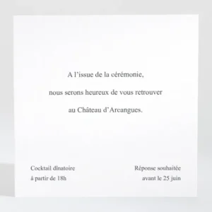 Carton d'invitation mariage Cherry cherry*Faire-part Elégant Best