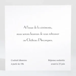Carton d'invitation mariage Cherry cherry dore*Faire-part Elégant Sale