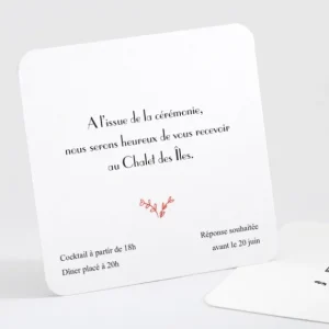 Carton d'invitation mariage Un mariage a Paris*Faire-part Elégant Best