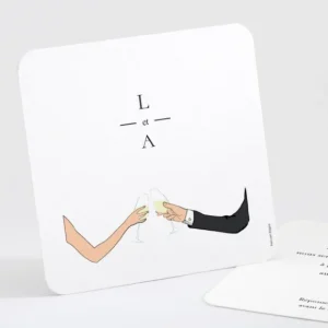 Carton d'invitation mariage Paris*Faire-part Elégant Discount