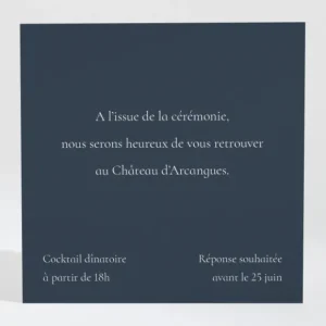 Carton d'invitation mariage Pays Basque*Faire-part Elégant New