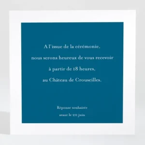 Carton d'invitation mariage Promesse fleurie*Faire-part Elégant Clearance