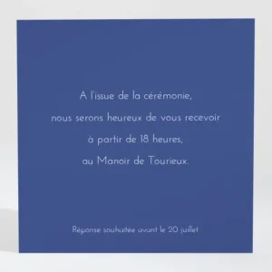 Carton d'invitation mariage Garden party*Faire-part Elégant Best