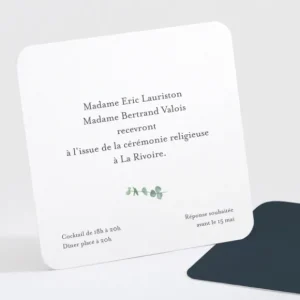 Carton d'invitation mariage Eucalyptus*Faire-part Elégant Online