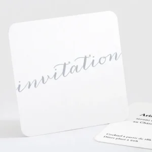 Carton d'invitation mariage Letter*Faire-part Elégant Best
