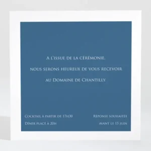Carton d'invitation mariage Symphonie*Faire-part Elégant New