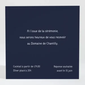 Carton d'invitation mariage Fifties*Faire-part Elégant Hot