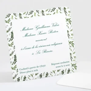Carton d'invitation mariage Provencal*Faire-part Elégant Outlet