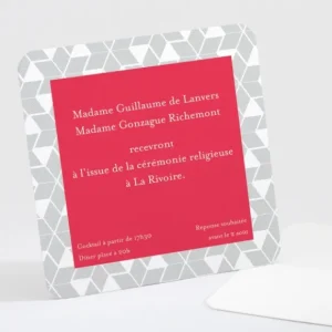 Carton d'invitation mariage Etoiles scandinaves*Faire-part Elégant Best