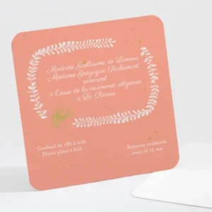 Carton d'invitation mariage Arlette & Albin*Faire-part Elégant Discount