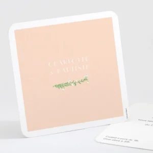 Carton d'invitation mariage Virtuosite*Faire-part Elégant Fashion
