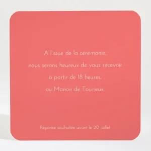 Carton d'invitation mariage Garden party*Faire-part Elégant Best