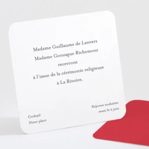 Carton d'invitation mariage Elegantes baies*Faire-part Elégant Sale