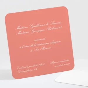Carton d'invitation mariage Elegance scandinave*Faire-part Elégant Clearance