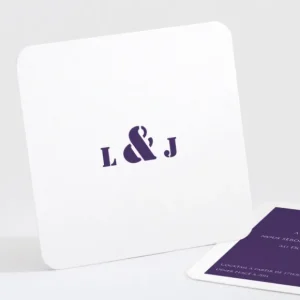 Carton d'invitation mariage Symphonie*Faire-part Elégant New